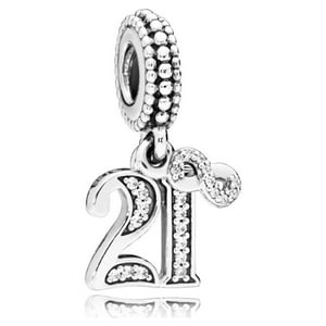 Dije Colgante Pandora Celebración 21 Años Plata