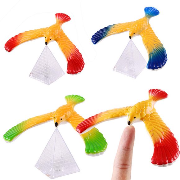 Set Balance Bird Gravity Bird de 5 piezas con soporte piramidal
