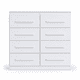 thumbnail image 4 of Cómoda Arizona Plus 8 Cajones Blanco Correderas Telescópica 102x121x39, 4 of 5