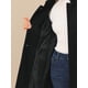 thumbnail image 5 of INSPIRE CHIC Abrigo de Mujer de Largo Medio con Cuello Alto, Abotonado, Abrigo de Invierno con Bolsillos Inclinados y Forro Completo Negro Talla S, 5 of 6