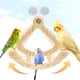 thumbnail image 2 of Rocking Bird Juguetes Perch para ventana y jaula, Perch de pájaro para montaje de succión de pared, juguetes de loro de madera para aves medianas, Enriquecimiento Cockatiel juguete diversión, 2 of 3