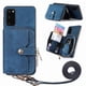 thumbnail image 1 of Funda Tipo Cartera con Correa Cruzada para Samsung Galaxy S20 Protección Contra Golpes Azul, 1 of 6