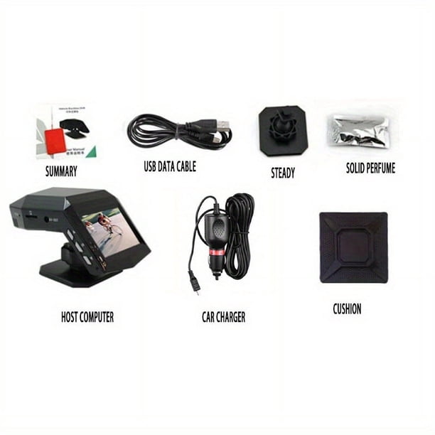 Car Center Console Installation Free Driving Recorder, 2 Inch Screen HD Night Vision 1080 Aromatherapy Base Car DVR