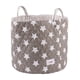 thumbnail image 1 of Canasto Tela Grande Gris estrellas blancas, 1 of 3