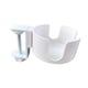 thumbnail image 4 of Portavasos De Escritorio Con Clip Para Mesa, Portavasos Para Botellas De Agua, Estaciones De Trabajo De Playa, Color Blanco, 4 of 5