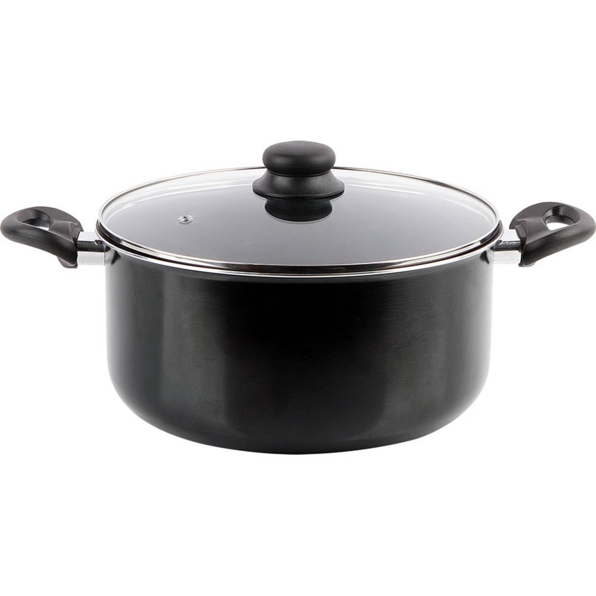 Haus - Olla Aluminio Prensado Antiadherente 28 Cm (8.6 Litros) 2 Piezas