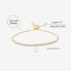 thumbnail image 3 of PAVOI Tennis Bracelets for Women, 14K Gold Plated Adjustable, 3 of 3