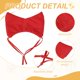thumbnail image 3 of Gorro de Ducha para Gatos Uxcell, Gorro de Ducha para Perros con Correa Ajustable, (Rojo), Destinado para Gatitos/Pequeños Cachorros/Aseo, 3 of 7