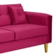 thumbnail image 4 of Sofa New Retro 3c Felpa 01 Burdeo, 4 of 6