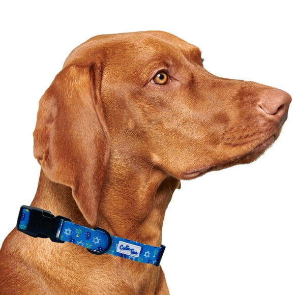 Collar para perro, lindas corbatas Hanukkah, nailon duradero, talla S (28-43 cm)