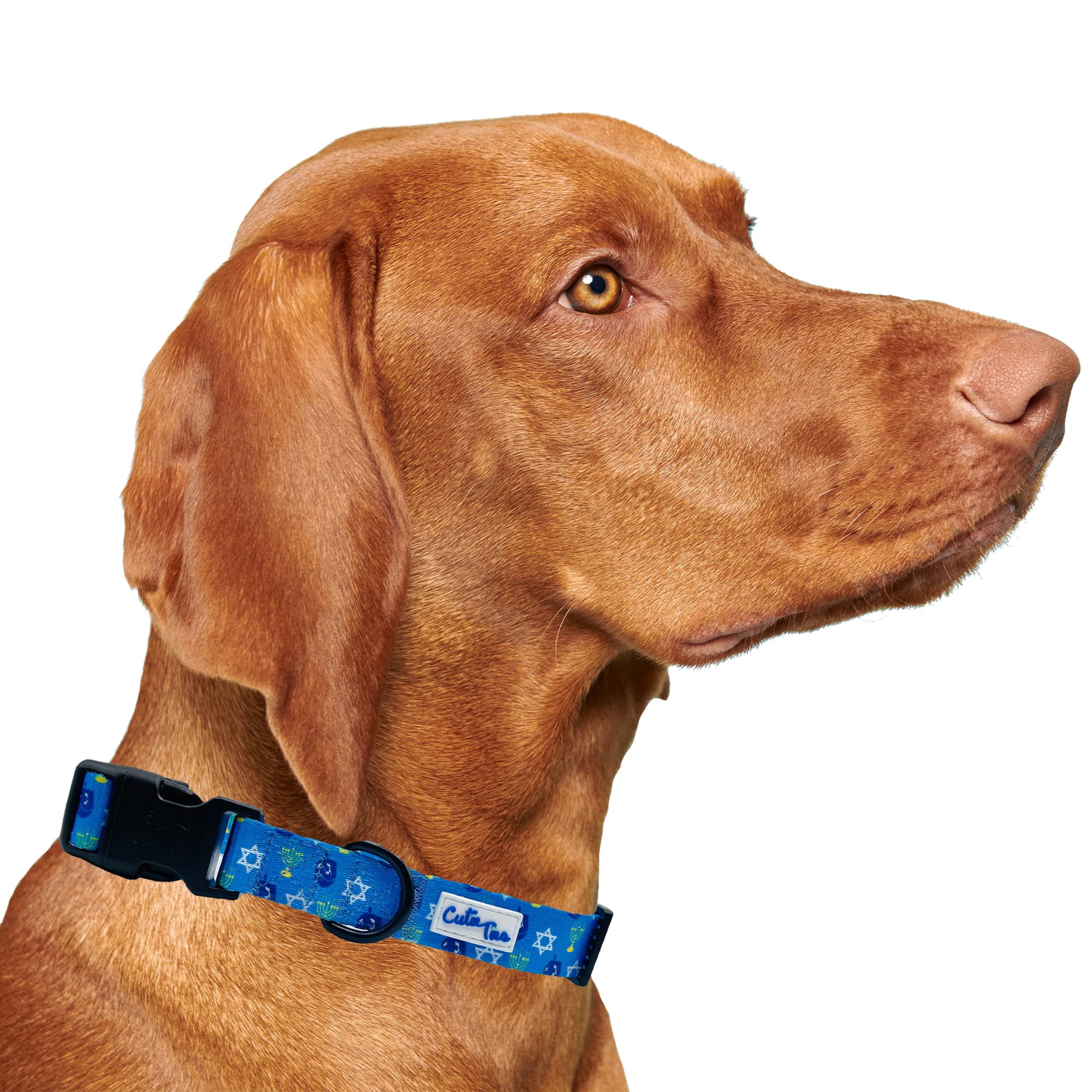 Cutie Ties - Collar Para Perro, Lindas Corbatas Hanukkah, Nailon Duradero, Talla S (28-43 Cm)
