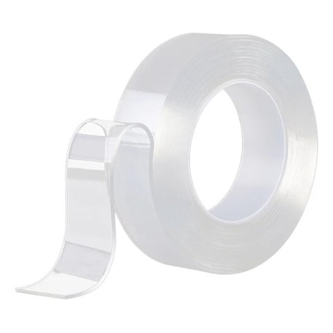 Genérico - Set 3 Cinta Adhesiva Gel Doble Cara Multiusos 24Mm Jhn