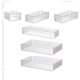 thumbnail image 5 of Organizador De Maquillaje, Cesta De Almacenamiento De Escritorio Acrílica Para Encimera De Tocador, 6 Piezas, 5 of 5