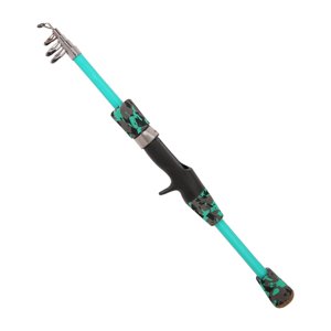 Magideal - Caña De Pescar Telescópica Mango De Eva Cómodo Caña De Pescar De Fibra De Carbono Guías De Cerámica Ligeras Herramienta De Pesca Portátil Para Trucha 18 M