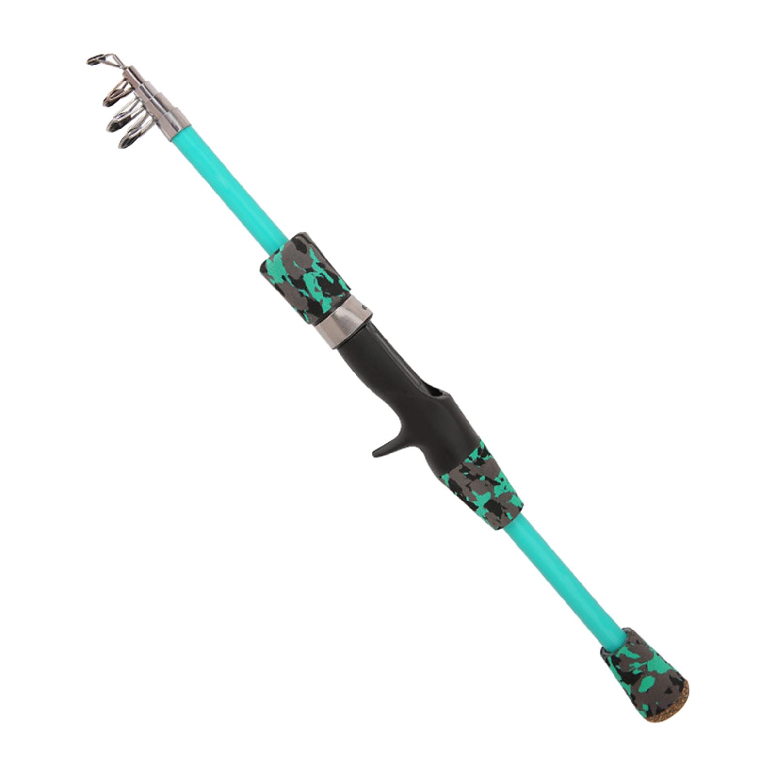 Magideal - Caña De Pescar Telescópica Mango De Eva Cómodo Caña De Pescar De Fibra De Carbono Guías De Cerámica Ligeras Herramienta De Pesca Portátil Para Trucha 18 M