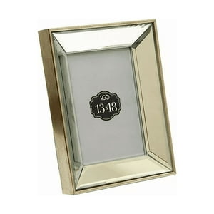 Genérico - Marco De Foto Plástico-Espejo Para Fotos 10X15Cm Color Plateado