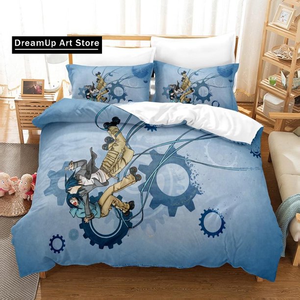 FashionAir Gear Bedding Set Boys Girls Duvet Cover Pillowcase Bed Adult Bedroom