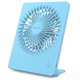 thumbnail image 1 of Ventilador de escritorio Zuvas, funciona con pilas, recargable, 3 velocidades, azul, 1 of 7