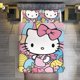 thumbnail image 3 of Hello Kitty Duvet Cover Set 3 Piece Bedding Set Double Sided Printing Decorative Comforter Cover Set, 3 of 5