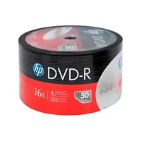 Dvd-R Grabable Hp 16X 4.7Gb 50 Unidades