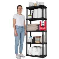 Estantes De Almacenamiento Iris Usa, 5 Estantes, Livianos, Con Capacidad De 250 Libras