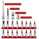 thumbnail image 3 of Juego de llaves dinamométricas BULLTOOLS Drive Click de 1/4 pulgadas, 2,26 a 22,6 Nm, 3 of 8