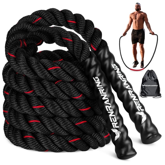 Cuerda De Salto Pesada Renranring Para Fitness, 1,4 Kg Y 3 M