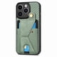 thumbnail image 3 of Funda Resistente para iPhone 13 Pro con Tarjetero y Soporte, Diseño Magnético Verde, 3 of 5