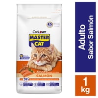 Alimento Seco Gato Adulto Sabor Salmón Bolsa 1 Kg Master Cat