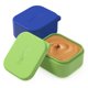 thumbnail image 1 of Set de recipientes de silicona Bentgo Sidekicks, paquete de 2 unidades, 80 ml, azul y verde, 1 of 7