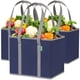 thumbnail image 1 of Bolsas de supermercado reutilizables Creative Green Life (paquete de 3), color azul marino, 1 of 8