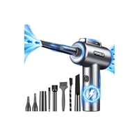 Plumero De Aire Eléctrico Pomels De 110000 Rpm Con Led Recargable De 3 Velocidades