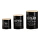 thumbnail image 2 of Juego De 3 Botes Grandes Para Encimera De Cocina, Color Negro, 2 of 6