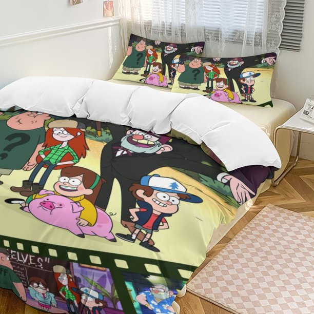 Gravity Falls 3-Piece Bedding Set Soft Warm And Comfortable Bed Set