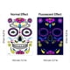 thumbnail image 1 of Funny Halloween Death Fluorescent Tattoo Sticker Face Sticker Undead Ghost Day Scar Tattoo Sticker, Temporary Tattoo Sticker The Day Of Dead Halloween Makeup, 1 of 3