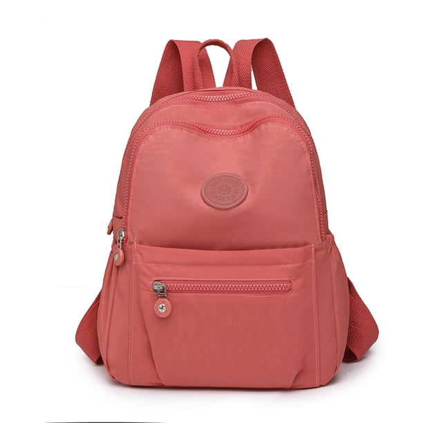 2024 Travel Solid Color Backpack Women‘s Mochila Feminia School Bags for Girls Anti-theft Back Packs Casual Waterproof Rucksack