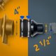 thumbnail image 3 of Reductor POWERTEC con conector para recolección de polvo de 4 pulgadas a 2 1/2 pulgadas, 3 of 8