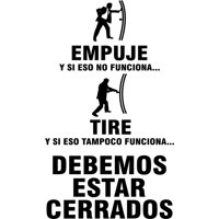 Rienda Libre Graphics - Frase Deco Empuja Si Eso No Funciona Tira Fr-11097