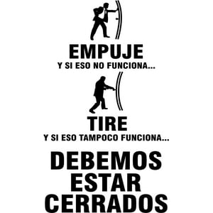 Rienda Libre Graphics - Frase Deco Empuja Si Eso No Funciona Tira Fr-11097