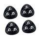 thumbnail image 4 of Rueda giratoria autoadhesiva de 4 uds, giratoria de rotación de 360 ​​grados, rodillos silenciosos de acero inoxidable, deslizadores de muebles para c Negro, 4 of 5