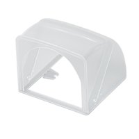 Magideal - Caja De Enchufe De Pared, Cubierta De Toma De Corriente Eléctrica, Accesorios, Caja Impermeable Para Enchufe Exterior, Protección De Interruptor, Baño Plegable Claro