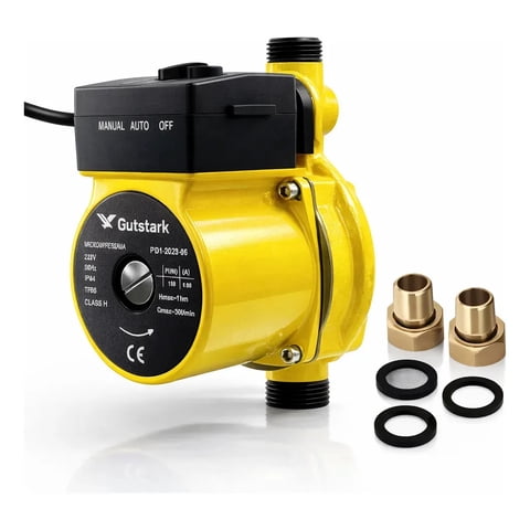 Gutstark - Bomba Presurizadora De Agua Automática 150W Aumenta Presión Hogar Ducha Cocina 30L/Min Silenciosa 220V