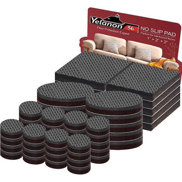 Almohadillas antideslizantes Yelanon para suelos de madera, 56 unidades