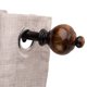 thumbnail image 3 of Set de Barra Simple Madera Queen Negro 180 cm Metal, 3 of 3