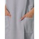 thumbnail image 5 of INSPIRE CHIC Bata de Mujer de Tela de Toalla Absorbente de Secado Rápido con Tirantes Ajustables y Bolsillos S Gris, 5 of 6