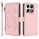 thumbnail image 2 of Funda Cartera Mariposa para [Motorola Edge 70 Pro] con Soporte y Cremallera Rosa, 2 of 6