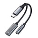 thumbnail image 1 of Adaptador de auriculares y cargador USB C a 3,5 mm, puerto de carga USB C PD 3.0 2 en 1 a conector de audio auxiliar y cable de carga rápida, 1 of 5