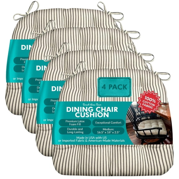 Cojines para Silla Barnett Home Decor 46x41 cm Pack de 4