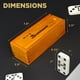 thumbnail image 4 of Juego de dominó Queensell Dominos Double 6 con funda de madera para adultos, 4 of 9
