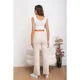 thumbnail image 4 of Pantalon Mujer Tipo Calza Flare Lanilla Tiro Alto Full Elasticado 5064, 4 of 4